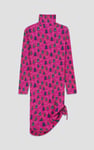 Side Tie Knot Christmas Print Bodycon Dress