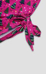 Side Tie Knot Christmas Print Bodycon Dress