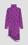 Side Tie Knot Christmas Print Bodycon Dress