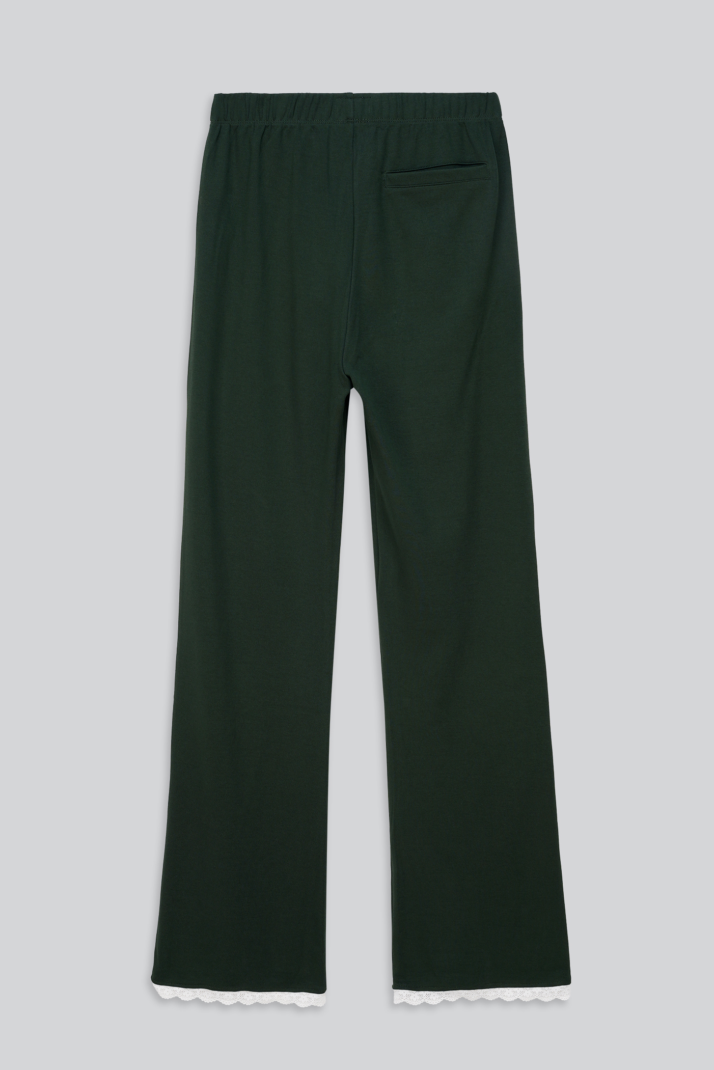 Womens Lace Insert Hem Christmas Trouser