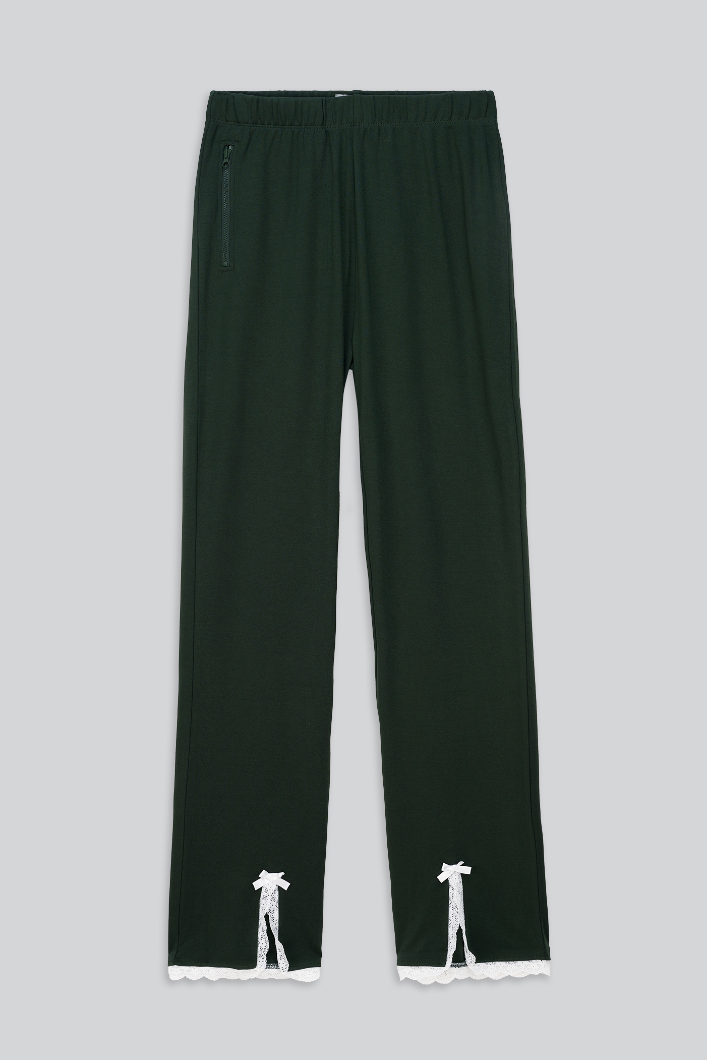 Womens Lace Insert Hem Christmas Trouser