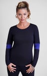 Womens Long Sleeve Colour Block Active Top