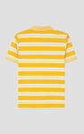 Mens Classical Stripe Pique Polo Shirt