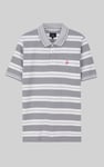 Mens Classical Stripe Pique Polo Shirt