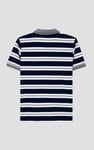 Mens Classical Stripe Pique Polo Shirt