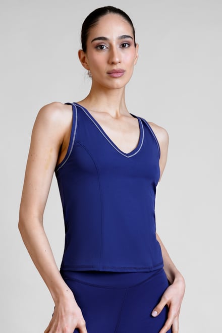 Women's Contrast Stitch  Vest Top