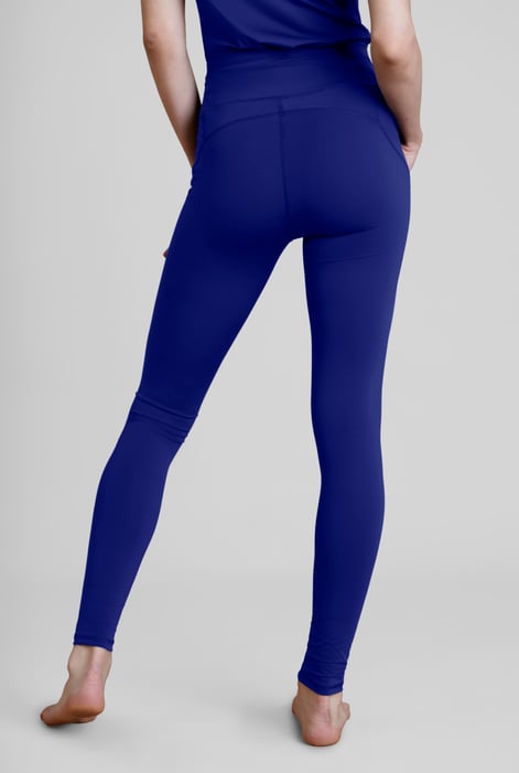 Womens Navy High Waisted Active Leggings
