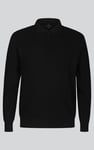 Mens Quarter Zip knitted Polo Jumper