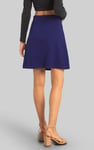 Button-Trimmed Pleated Mini Skirt
