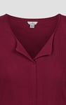 Scoop Neckline Long Sleeve Ribbed Top