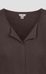 Scoop Neckline Long Sleeve Ribbed Top