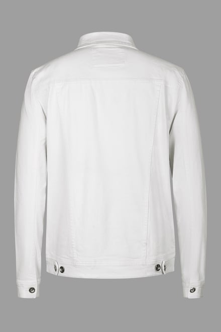 Men's White Denim Trucker Jacket