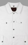 Men's White Denim Trucker Jacket