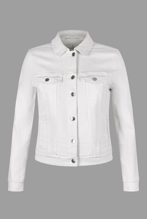 Women's White Denim Trucker Jacket