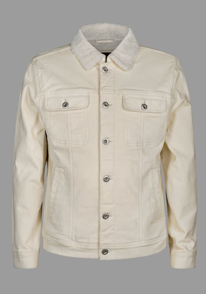 Men's Borg Lined Denim Jacket