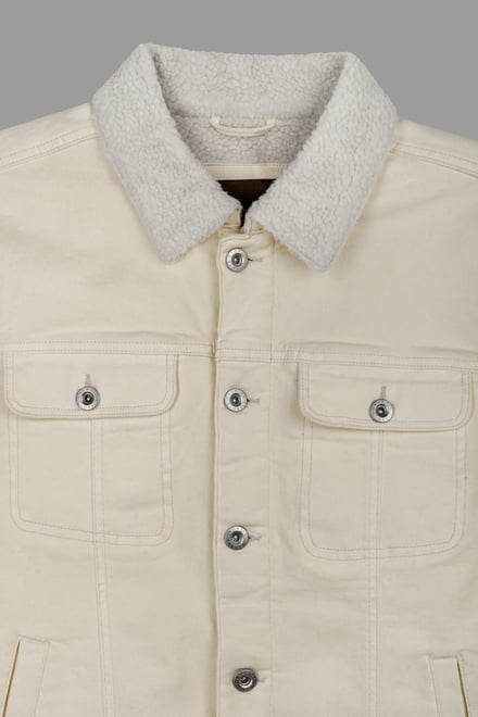Men's Borg Lined Denim Jacket