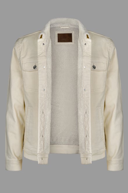 Men's Borg Lined Denim Jacket