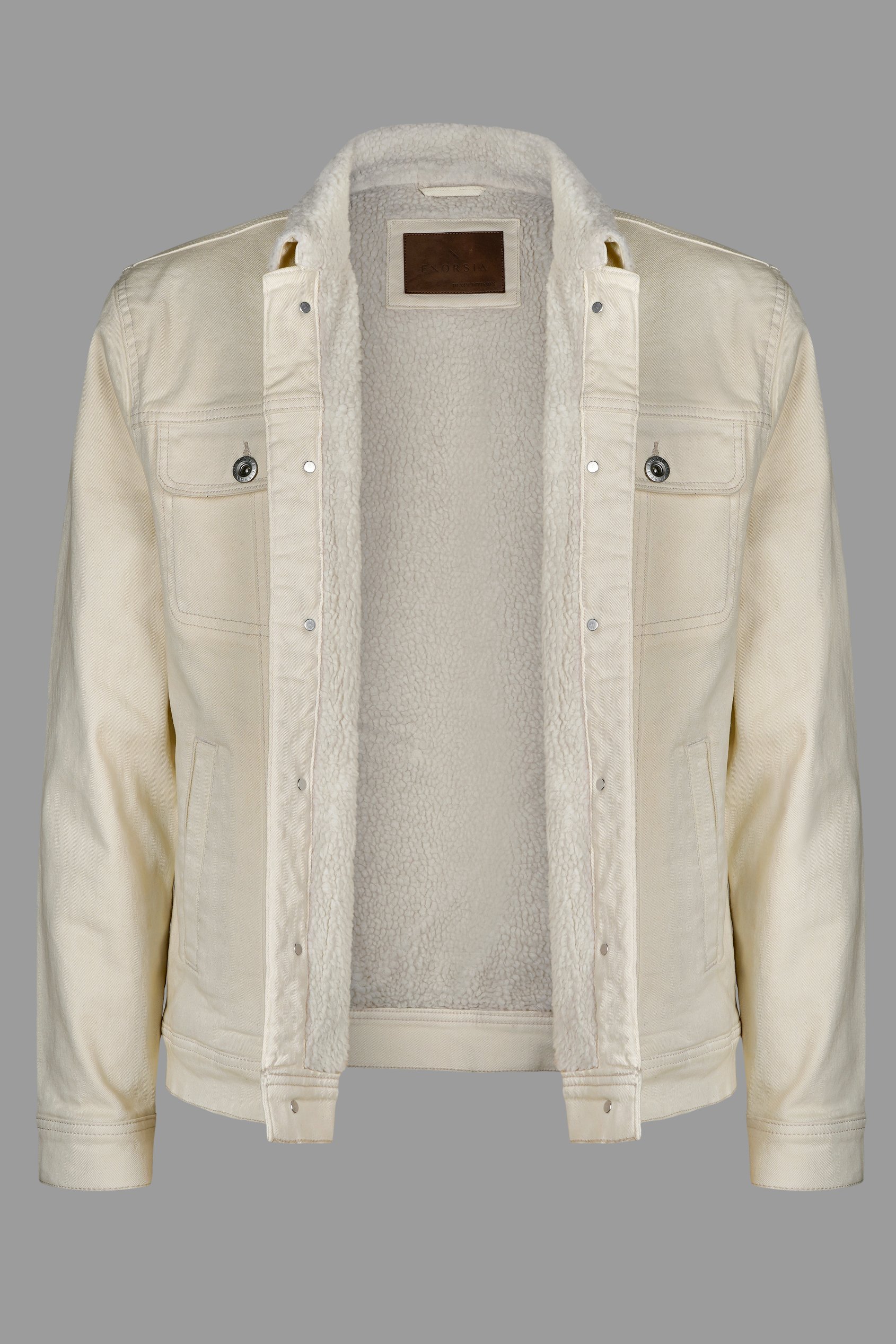 Men's Borg Lined Denim Jacket