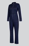 Women's Front Zipped Denim Jumpsuit