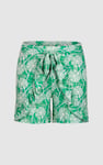 Womens Ruffle Tie-Front Dandelion Printed Shorts