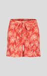 Womens Ruffle Tie-Front Dandelion Printed Shorts