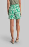 Womens Ruffle Tie-Front Dandelion Printed Shorts