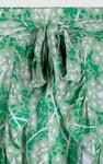 Womens Ruffle Tie-Front Dandelion Printed Shorts