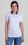 Women's Contrast Collar Jersey Polo Shirt