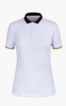 Women's Contrast Collar Jersey Polo Shirt