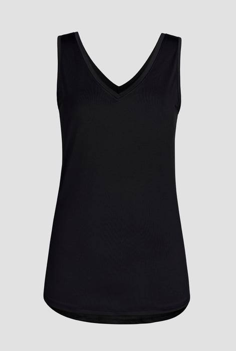 Women's Black V-Neck Active Vest