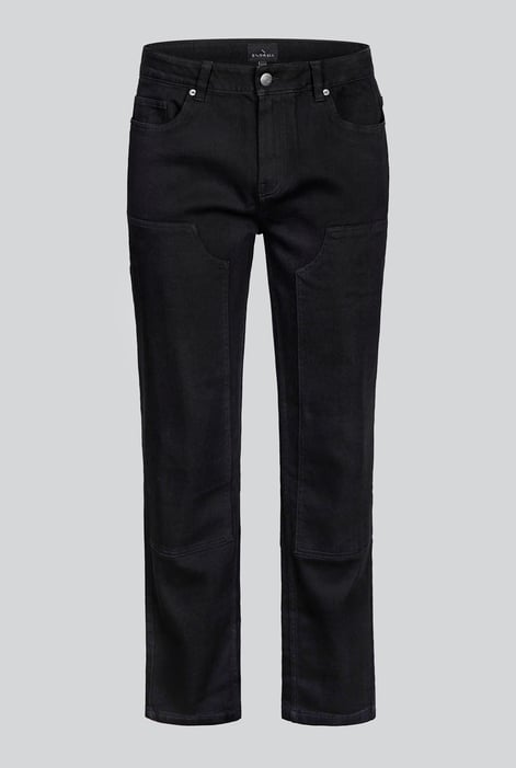 Mens Straight Leg Black Denim Jeans