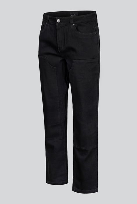 Mens Straight Leg Black Denim Jeans