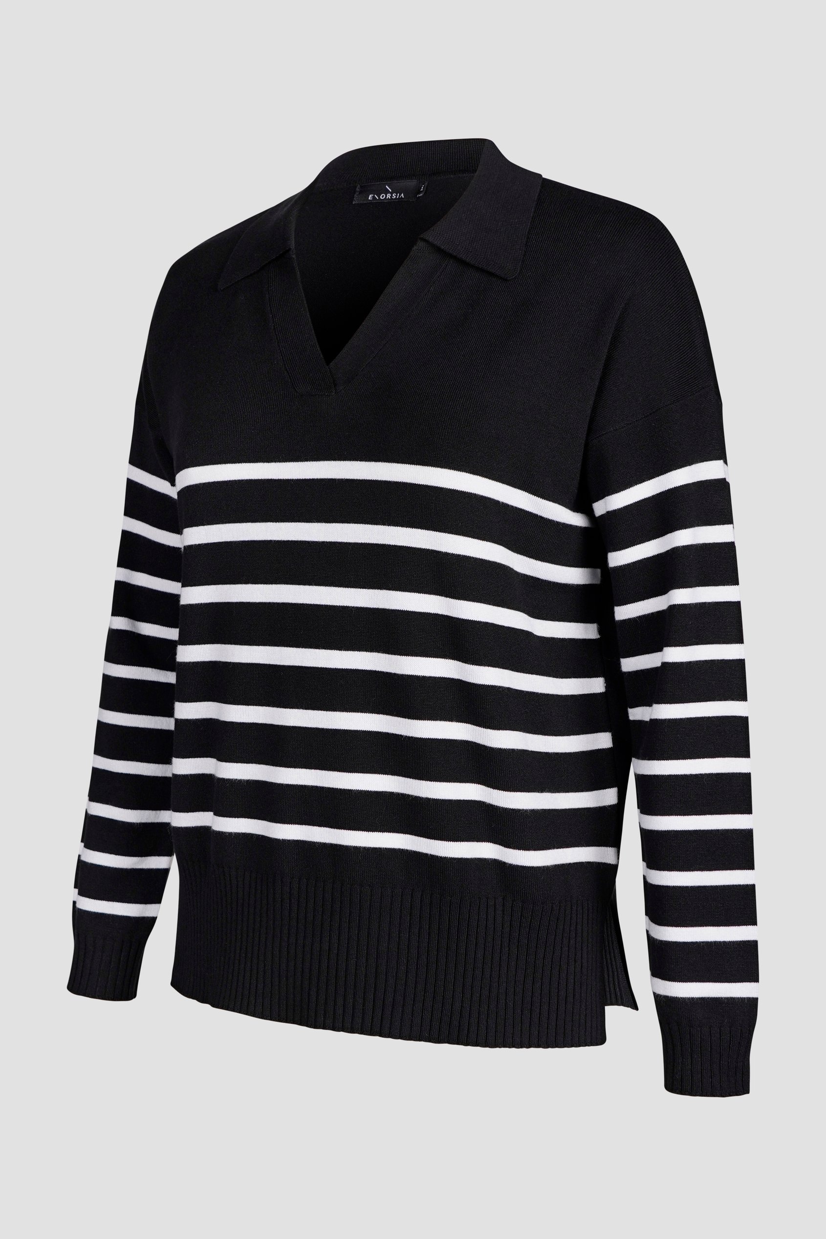 Women's Cuban Collar Knitted Jumper