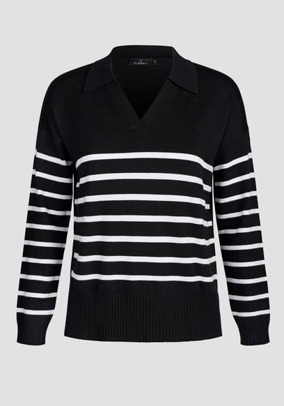 Women's Cuban Collar Knitted Jumper
