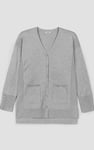 Women's Knitted V-Neck Longline Cardigan