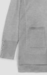Women's Knitted V-Neck Longline Cardigan