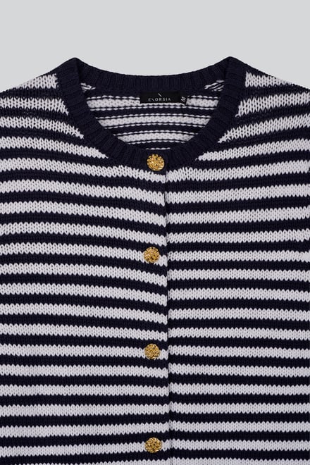 Women's Striped knitted Cardigan
