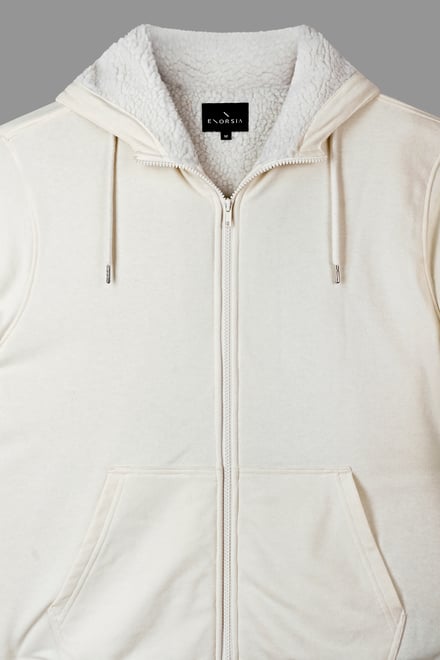 Men's Borg Fleece Lined Full Zip Hoodies