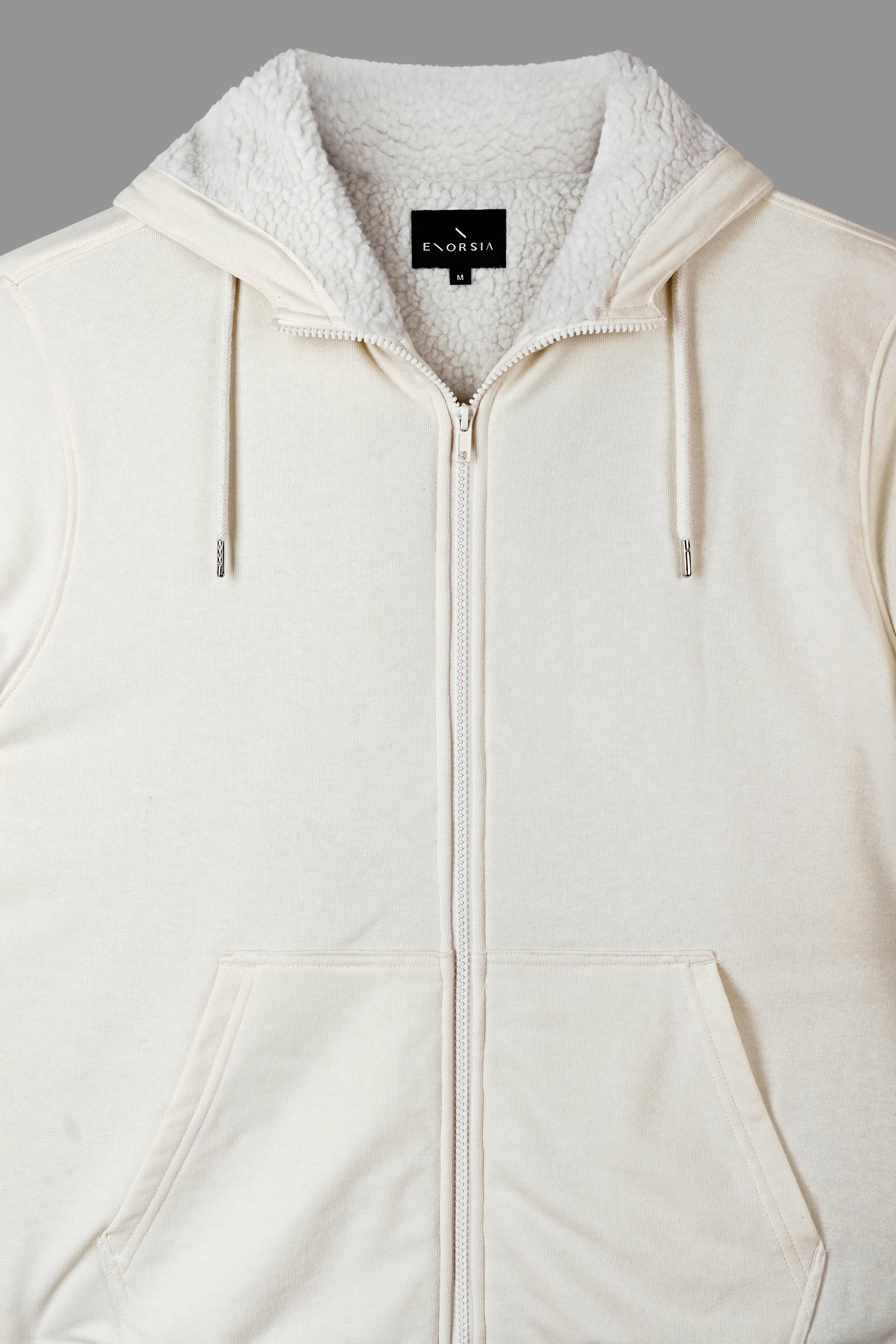 Men's Borg Fleece Lined Full Zip Hoodies