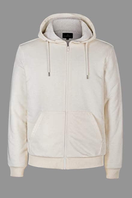 Men's Borg Fleece Lined Full Zip Hoodies