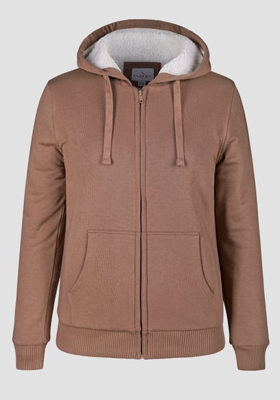 Women's Borg Lined Zip Through Hoodie