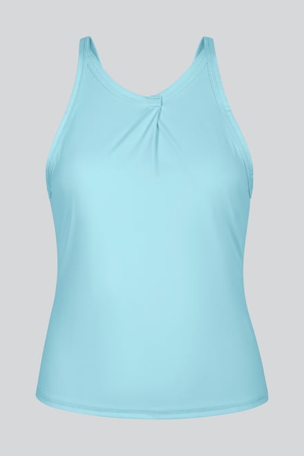 Pleated Front Racer Active Top