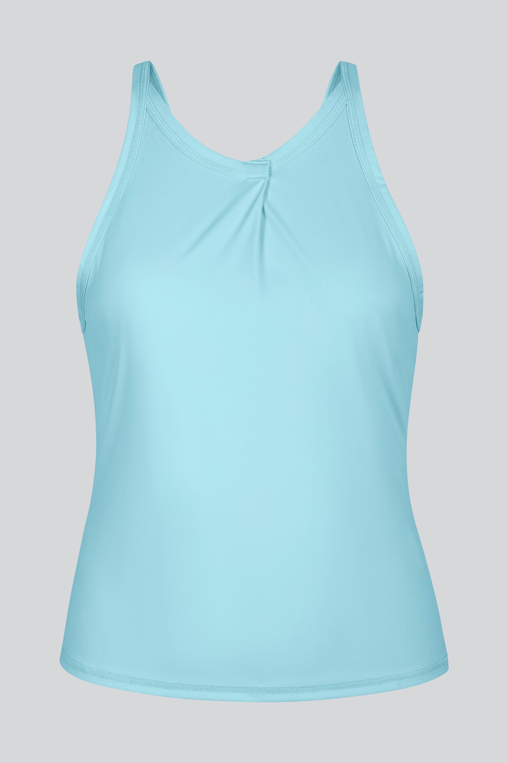 Pleated Front Racer Active Top