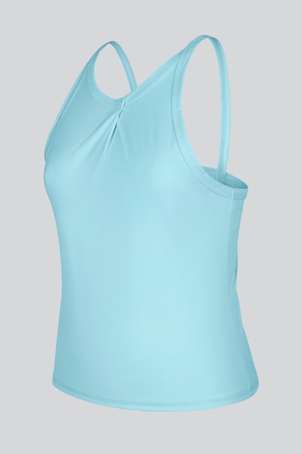 Pleated Front Racer Active Top