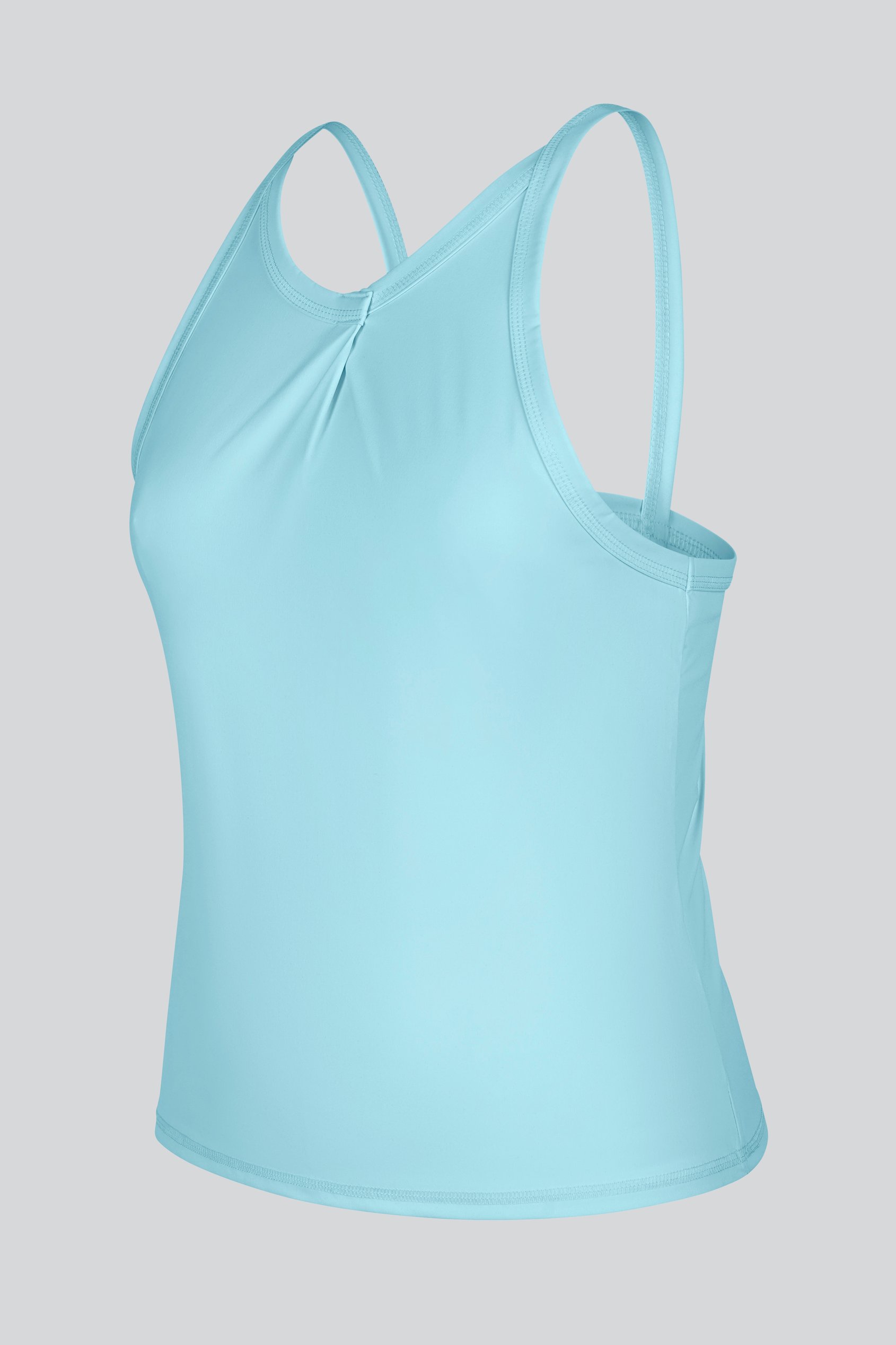 Pleated Front Racer Active Top