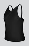 Pleated Front Racer Active Top