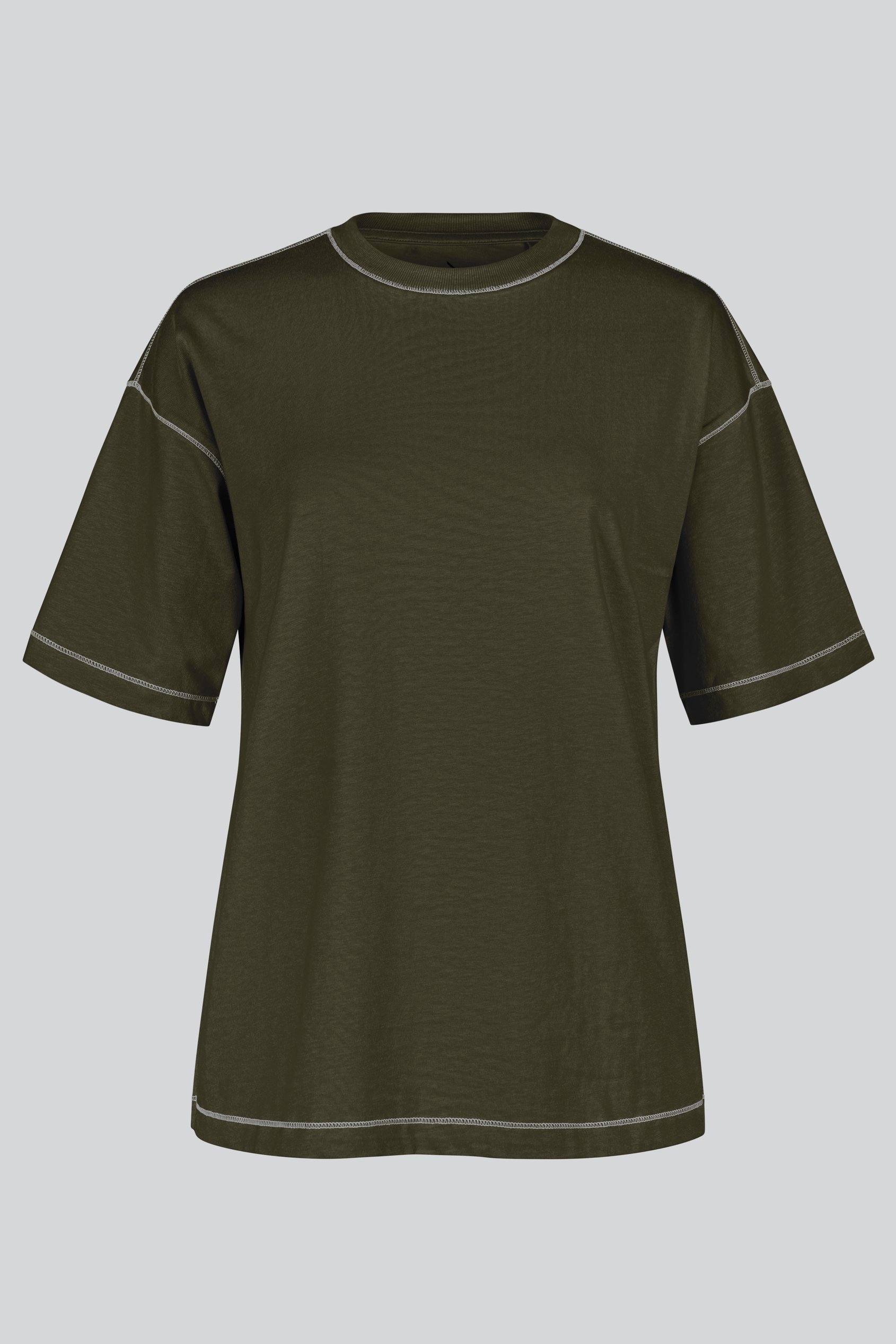 Enorsia Women's Green Crew Neck Short Sleeve T-Shirt - Uk S