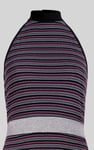 Halter Neck Open Back Rib Long Dress
