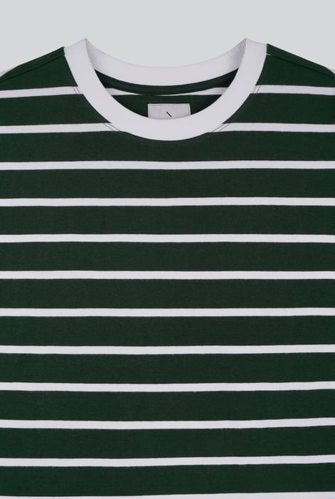 Women's Green Oversized Heavyweight Crew Neck T-Shirt