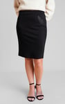 Women's Elastic Waist Pencil Skirt